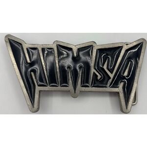 Vintage HIMSA Belt Buckle Black USA Made Scorpion Back‎ Heavy Metal Rock